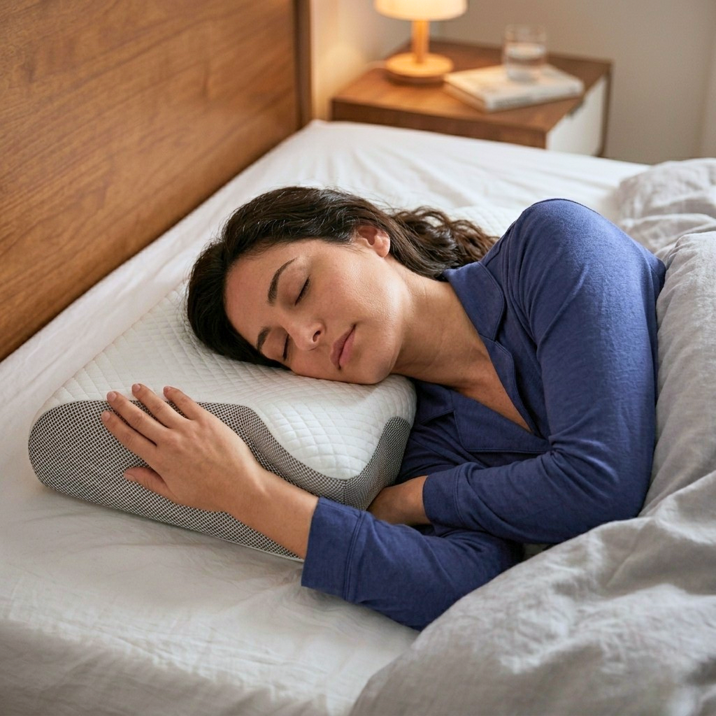 Butterfly pillow in use